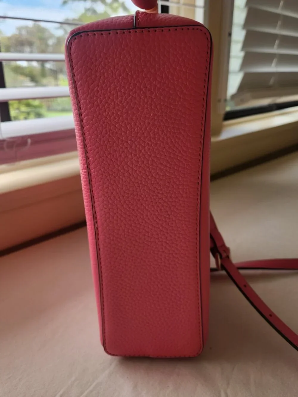 Kate Spade Harlow Crossbody Bag Bright Blox Pink Pebbled Leather NWT